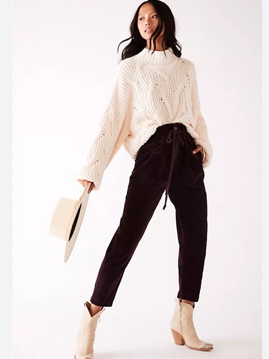 Free People Pants - Free People Linen Blend Cord Trouser